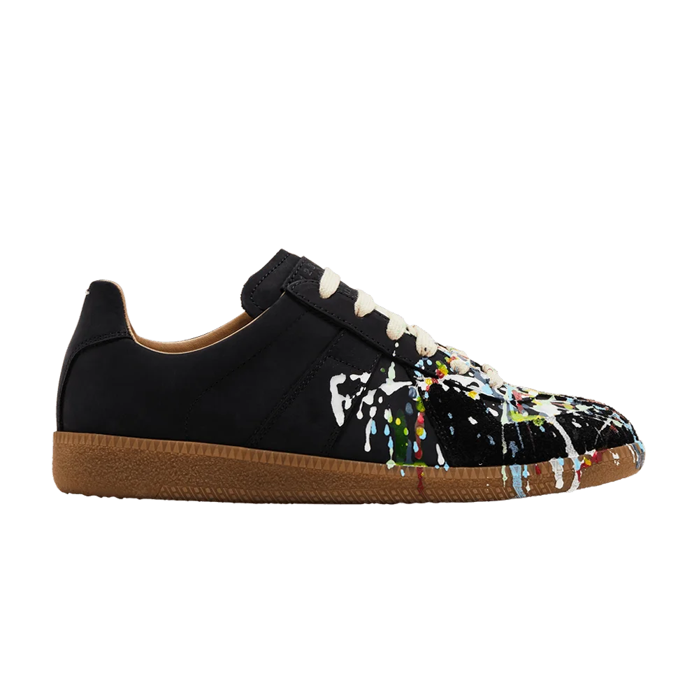 Кроссовки Maison Margiela Wmns Replica Low 'Paint Splatter - Black Pollock'