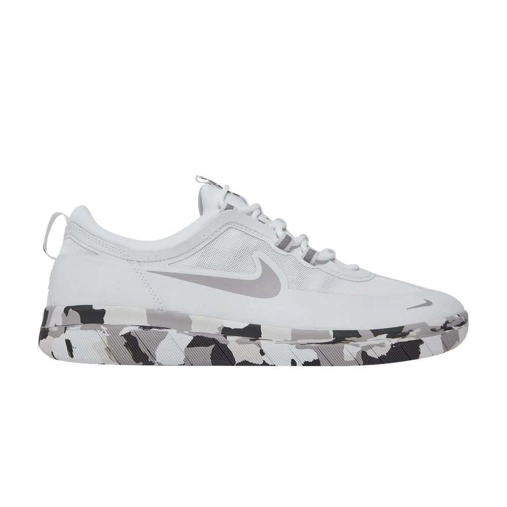 Кроссовки Nike Nyjah Free 2 SB 'White Grey Camo'