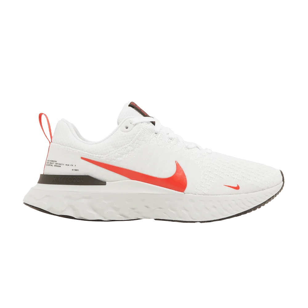 Кроссовки Nike React Infinity Run Flyknit 3 'White Light Crimson'