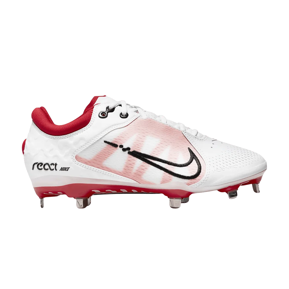 Кроссовки Nike Wmns Hyperdiamond 4 Elite 'White University Red'