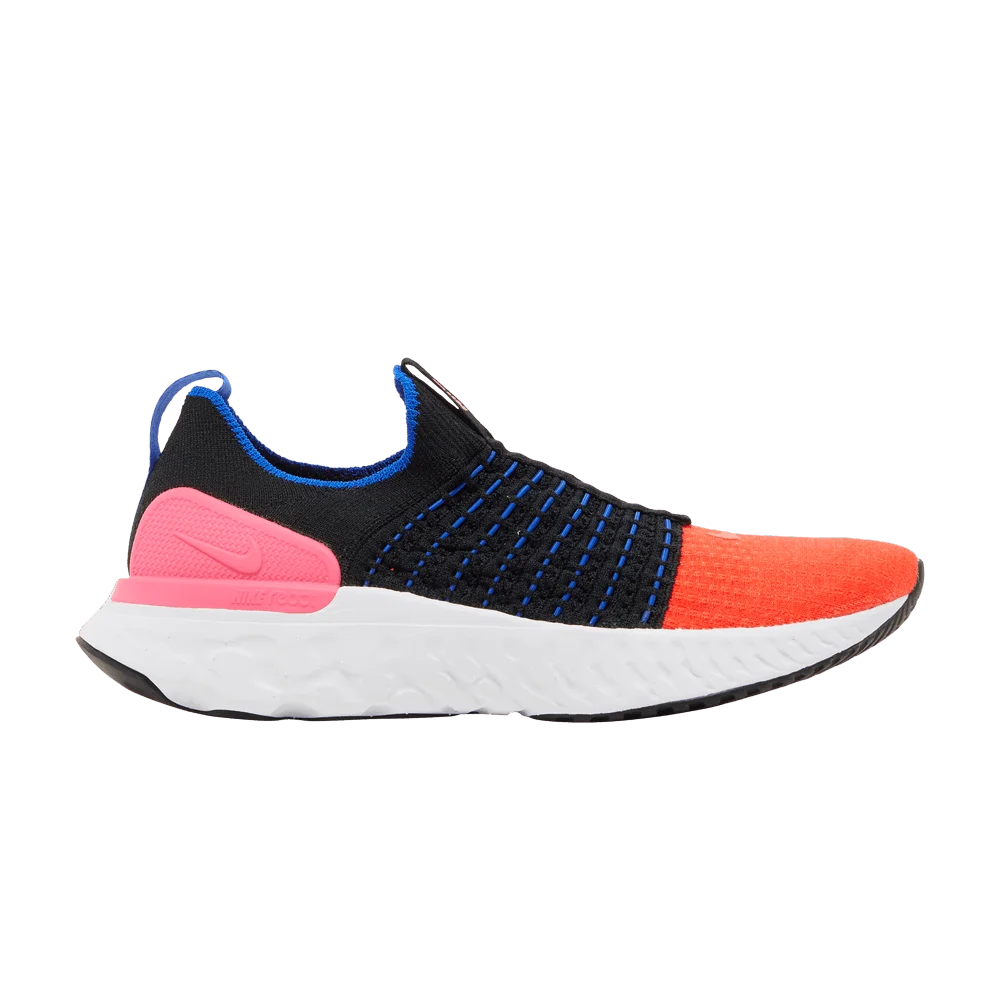 Кроссовки Nike Wmns React Phantom Run Flyknit 2 'Black Bright Crimson'