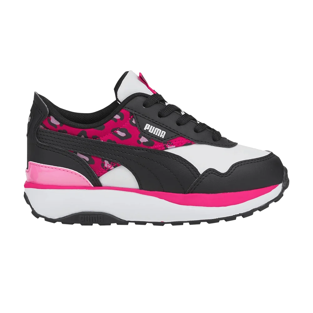 Кроссовки Puma Cruise Rider Jr 'Summer Roar - Beetroot Purple Leopard'