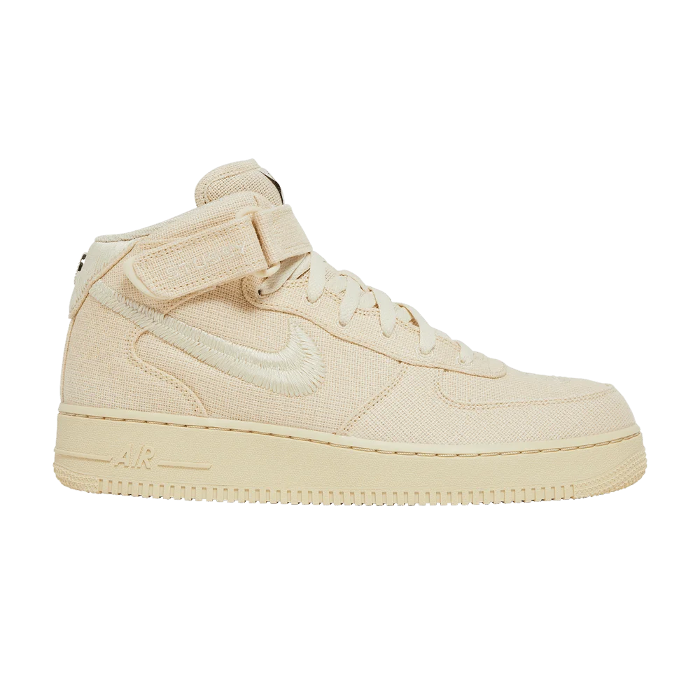 Кроссовки Stussy x Nike Air Force 1 Mid 'Fossil'
