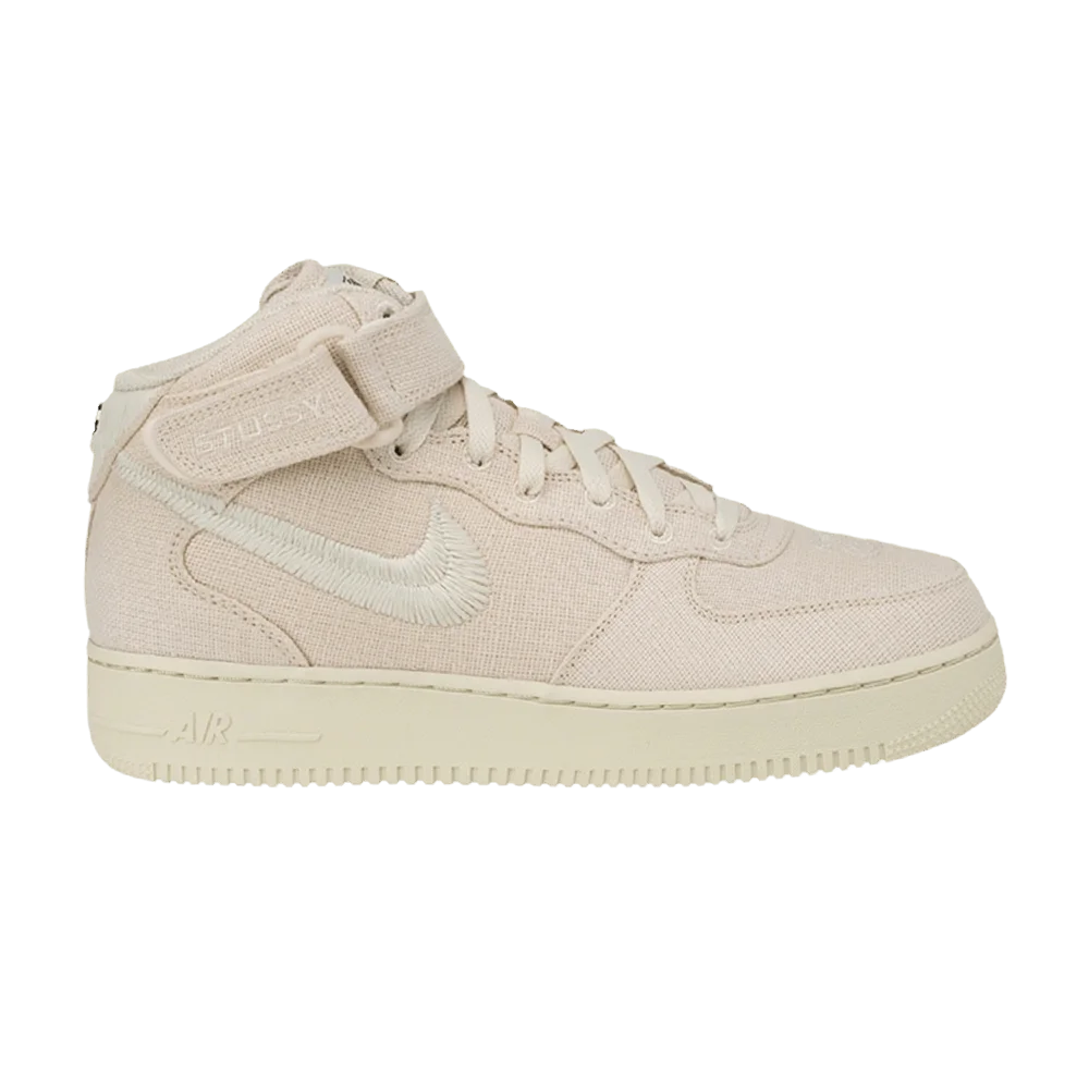 Кроссовки Stussy x Nike Air Force 1 Mid PS 'Fossil'