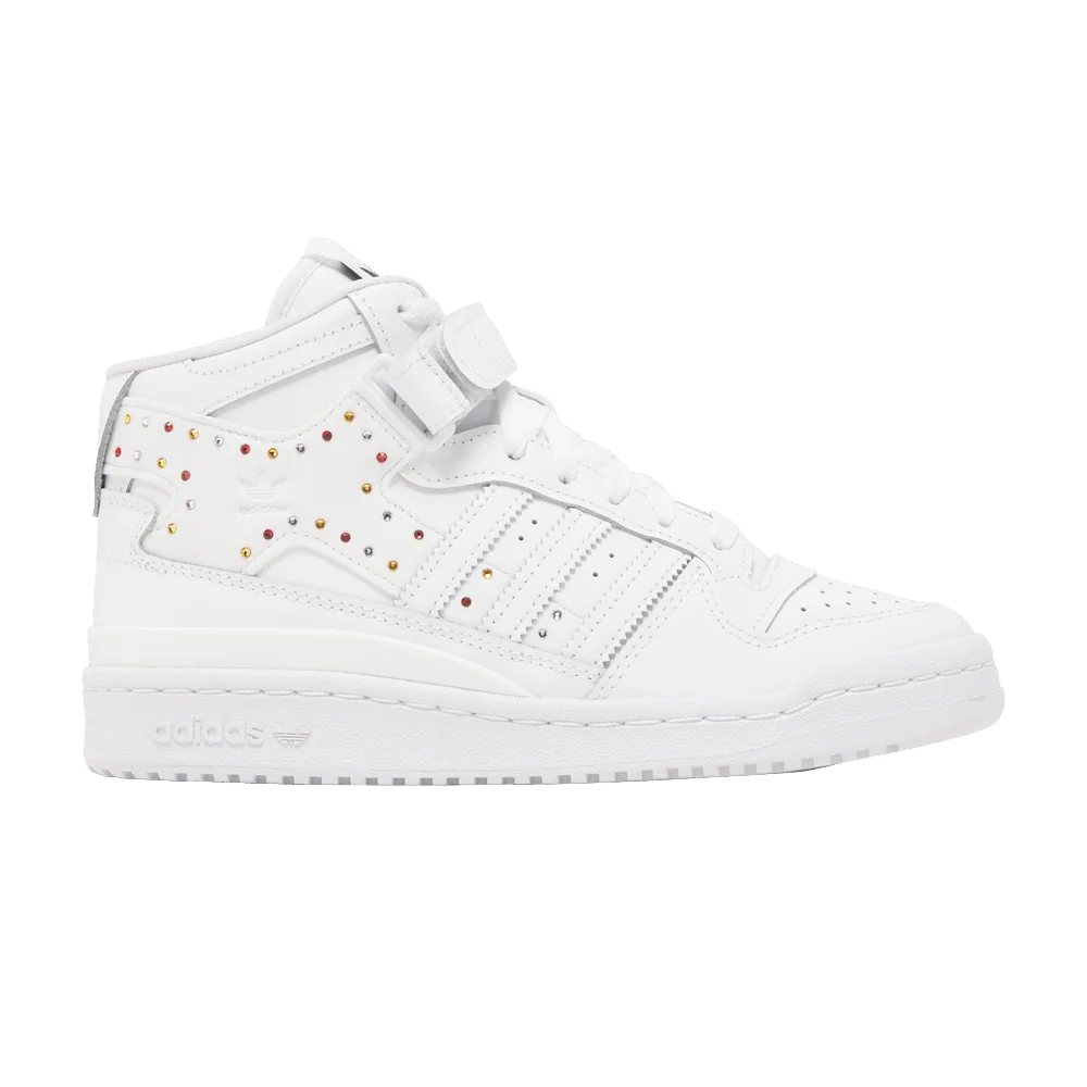 Кроссовки Swarovski x adidas Wmns Forum Mid 'White Black'