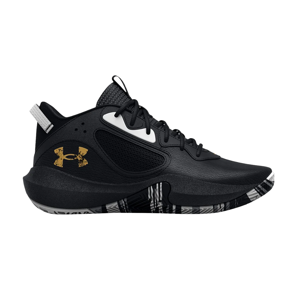 Кроссовки Under Armour Lockdown 6 GS 'Black Metallic Gold'