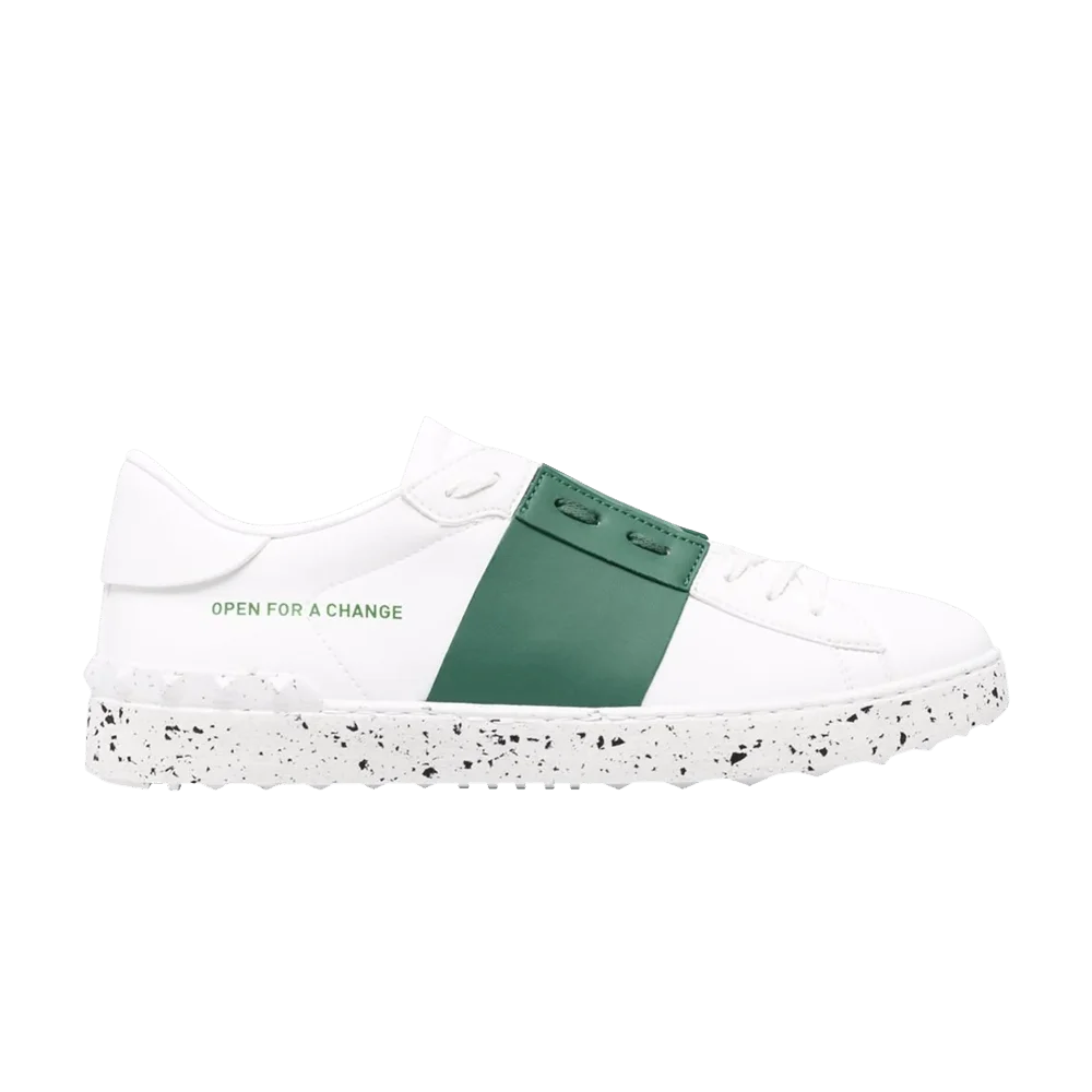 Кроссовки Valentino Open Sneaker 'Open For A Change - White Green'