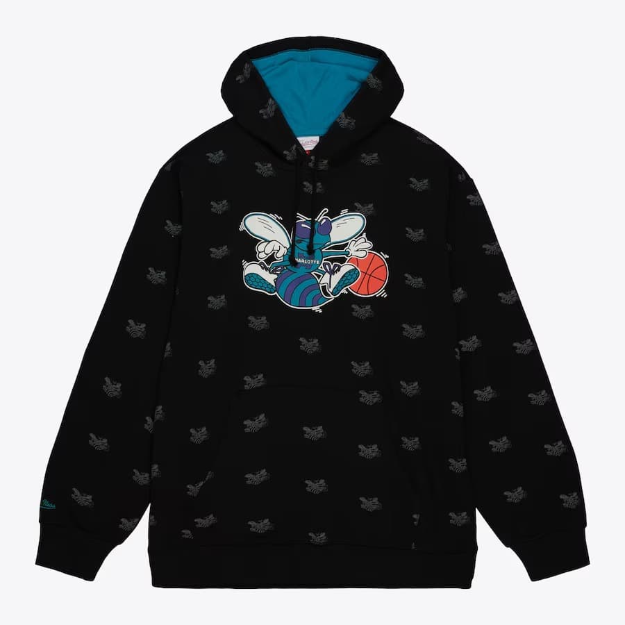 hudi-mitchell-ness-black-charlotte-hornets-allover-print-fleece-pullover-hoodie