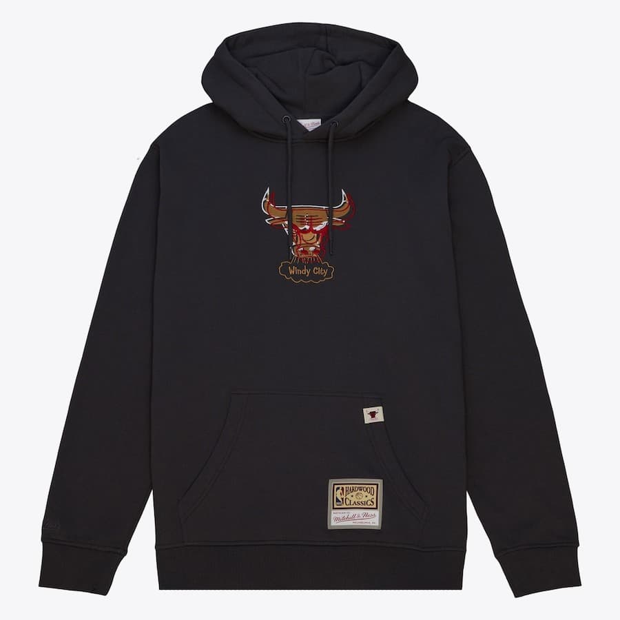 hudi-mitchell-ness-black-chicago-bulls-golden-hour-glaze-pullover-hoodie