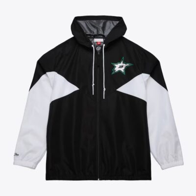 Mitchell & Ness Black Dallas Stars Ultimate Lightweight Full-Zip Windbreaker Jacket