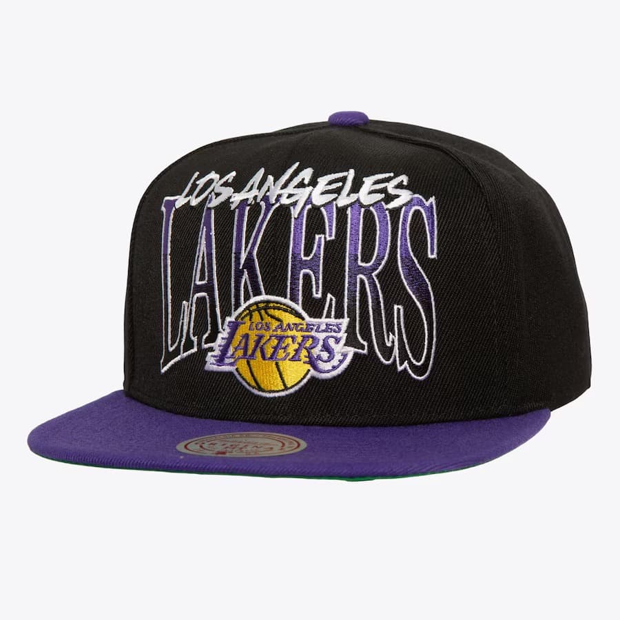 bejsbolka-mitchell-ness-black-los-angeles-lakers-rise-up-snapback-hat