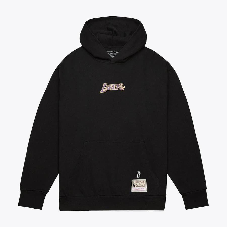 hudi-mitchell-ness-black-los-angeles-lakers-suga-glitch-pullover-hoodie