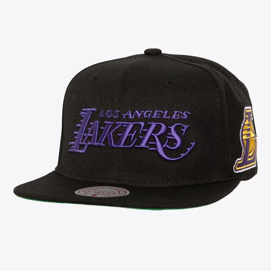 bejsbolka-mitchell-ness-black-los-angeles-lakers-triple-play-snapback-hat