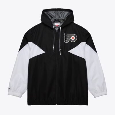 Mitchell & Ness Black Philadelphia Flyers Ultimate Lightweight Full-Zip Windbreaker Jacket