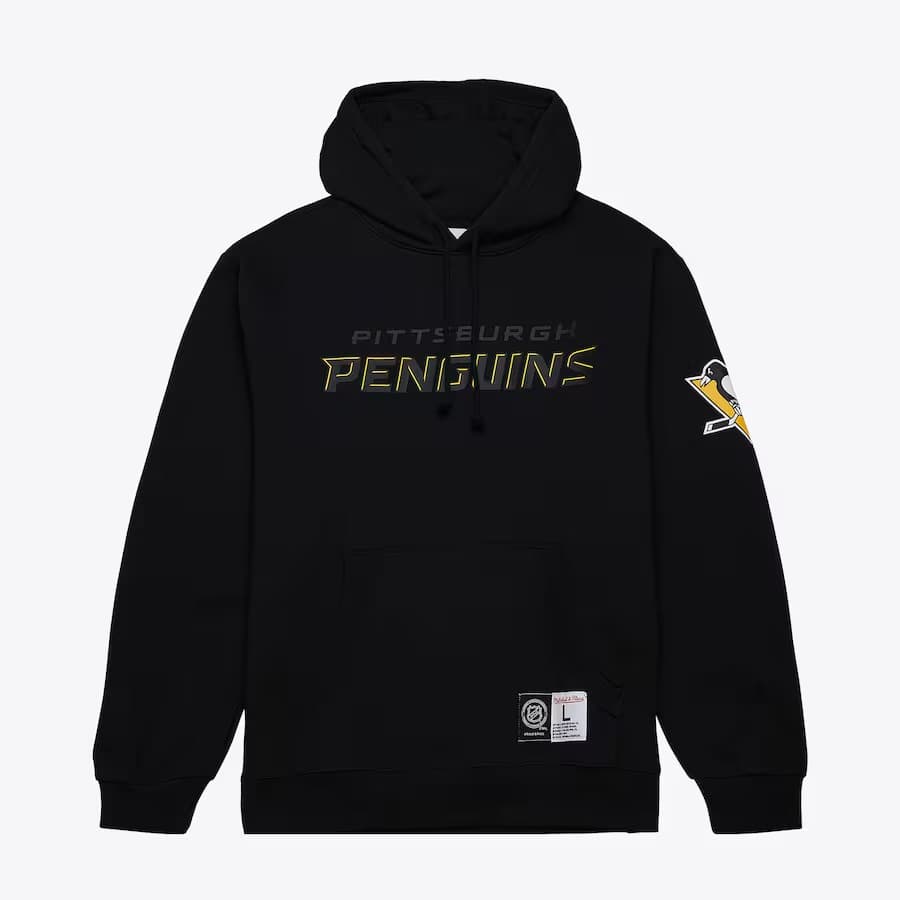 hudi-mitchell-ness-black-pittsburgh-penguins-game-time-fleece-pullover-hoodie