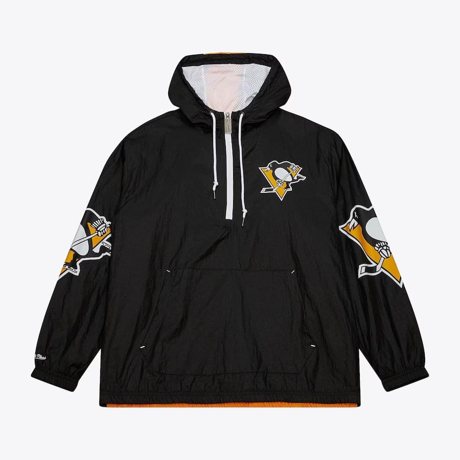 anorak-mitchell-ness-black-pittsburgh-penguins-team-2-0-anorak-quarter-zip-windbreaker-jacket