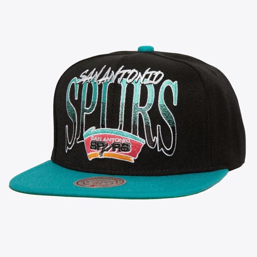 bejsbolka-mitchell-ness-black-san-antonio-spurs-hardwood-classics-rise-up-snapback-hat