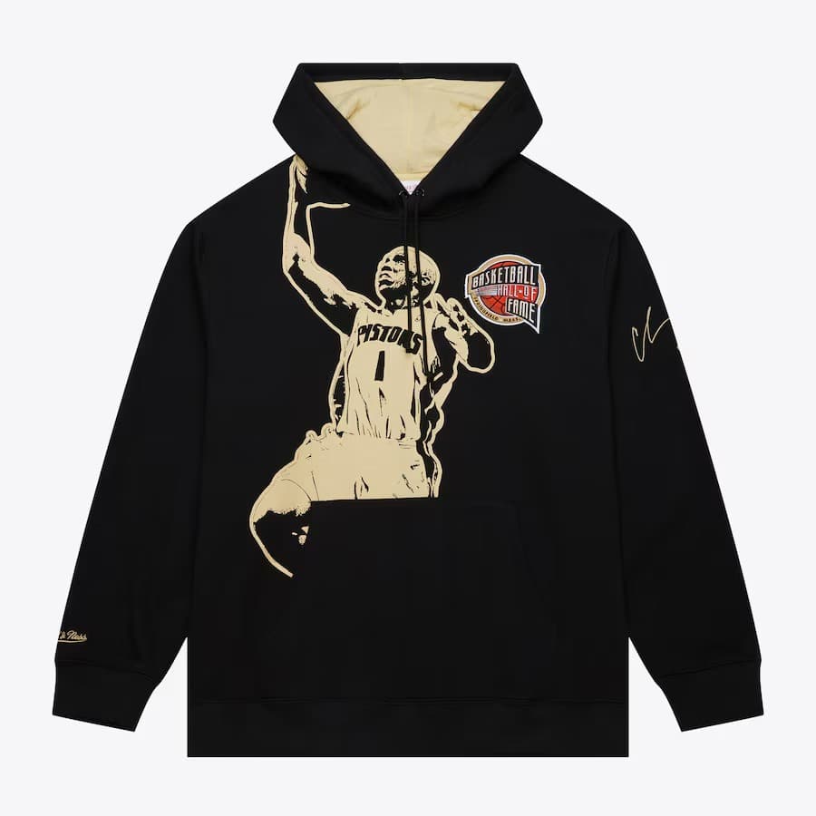 hudi-mitchell-ness-chauncey-billups-black-gold-hall-of-fame-premium-fleece-pullover-hoodie