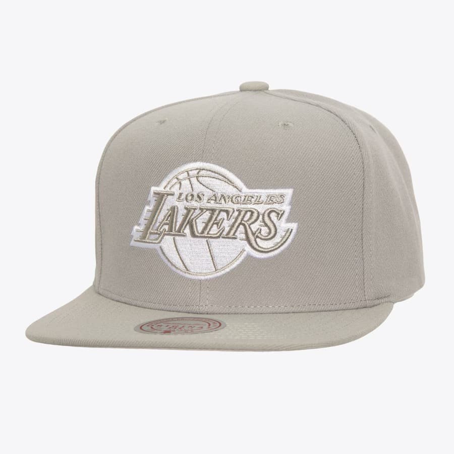 bejsbolka-mitchell-ness-gray-los-angeles-lakers-team-logo-snapback-hat