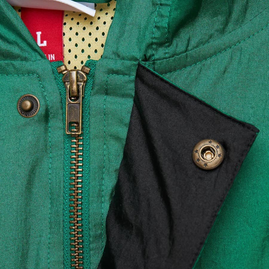 Анорак Mitchell & Ness Kelly Green Boston Celtics Team OG 2.0 Vintage Logo Anorak Quarter-Zip Hoodie Windbreaker Jacket