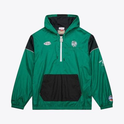 Mitchell & Ness Kelly Green Boston Celtics Team OG 3.0 Anorak Quarter-Zip Jacket