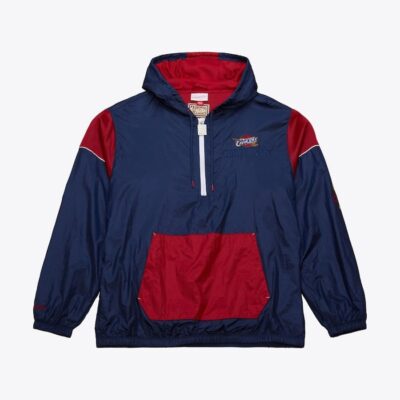 Mitchell & Ness Navy Cleveland Cavaliers Team OG 3.0 Anorak Quarter-Zip Jacket