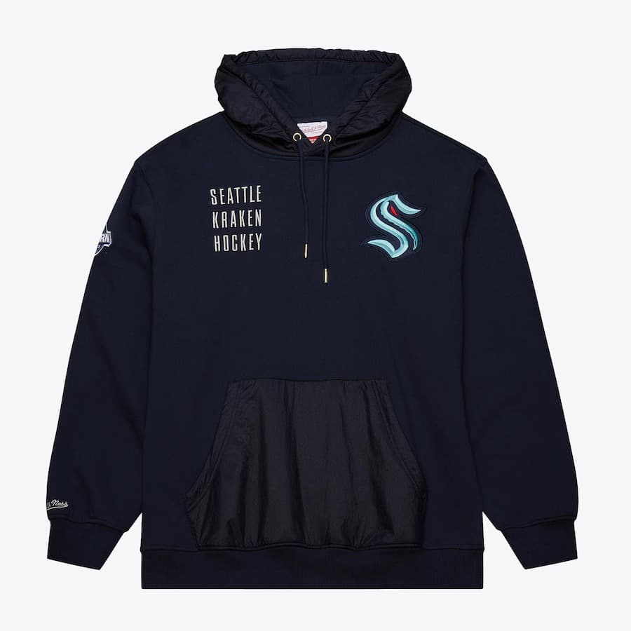 hudi-mitchell-ness-navy-seattle-kraken-polar-fleece-quarter-zip-pullover-hoodie