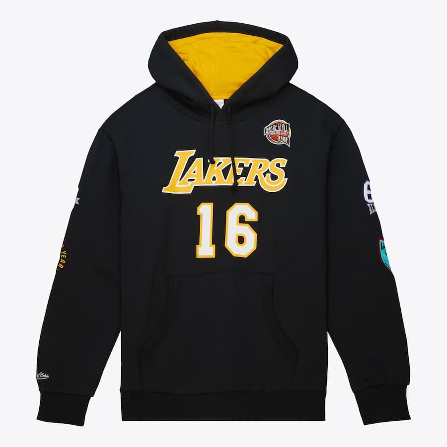 hudi-mitchell-ness-pau-gasol-black-los-angeles-lakers-2023-naismith-basketball-hall-of-fame-name-number-pullover-hoodie