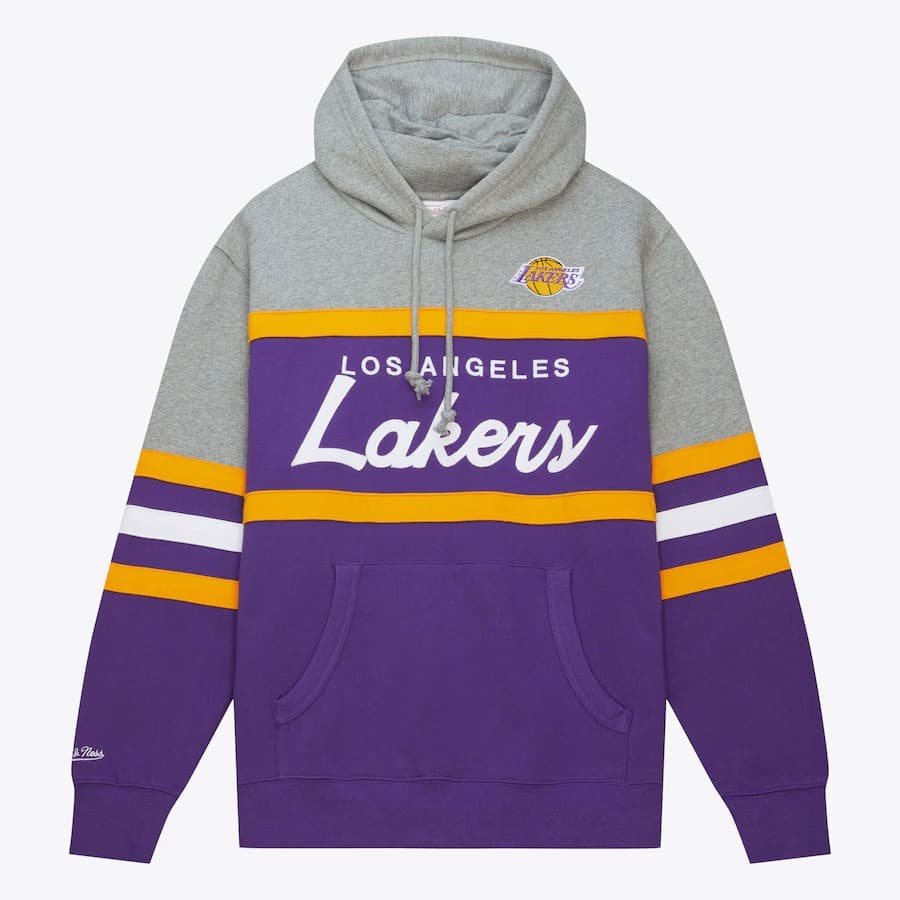 hudi-mitchell-ness-purple-los-angeles-lakers-head-coach-pullover-hoodie