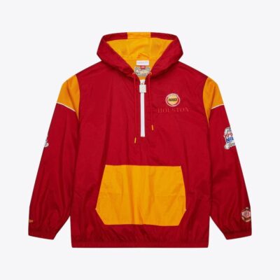 Mitchell & Ness Red Houston Rockets Team OG 3.0 Anorak Quarter-Zip Jacket