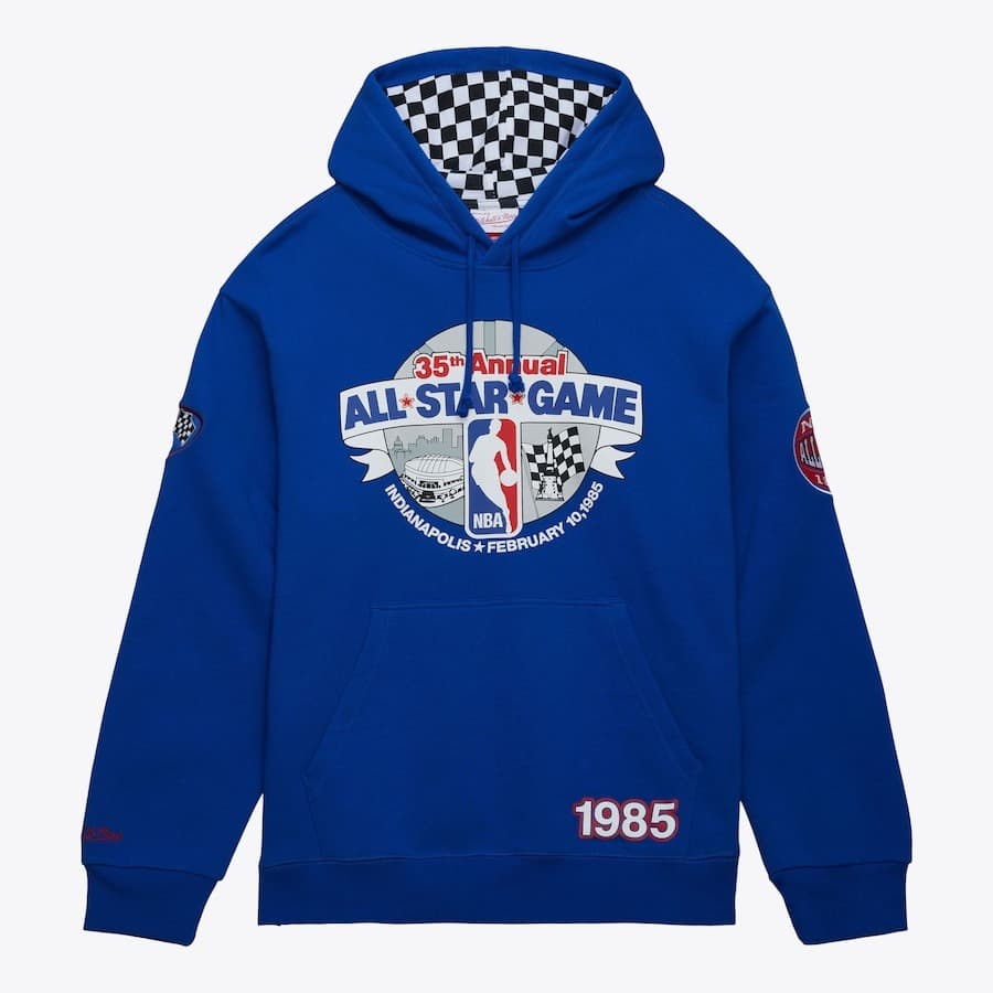 Mitchell Ness Royal 1985 NBA All Star Game City Edition Fleece Pullover Hoodie