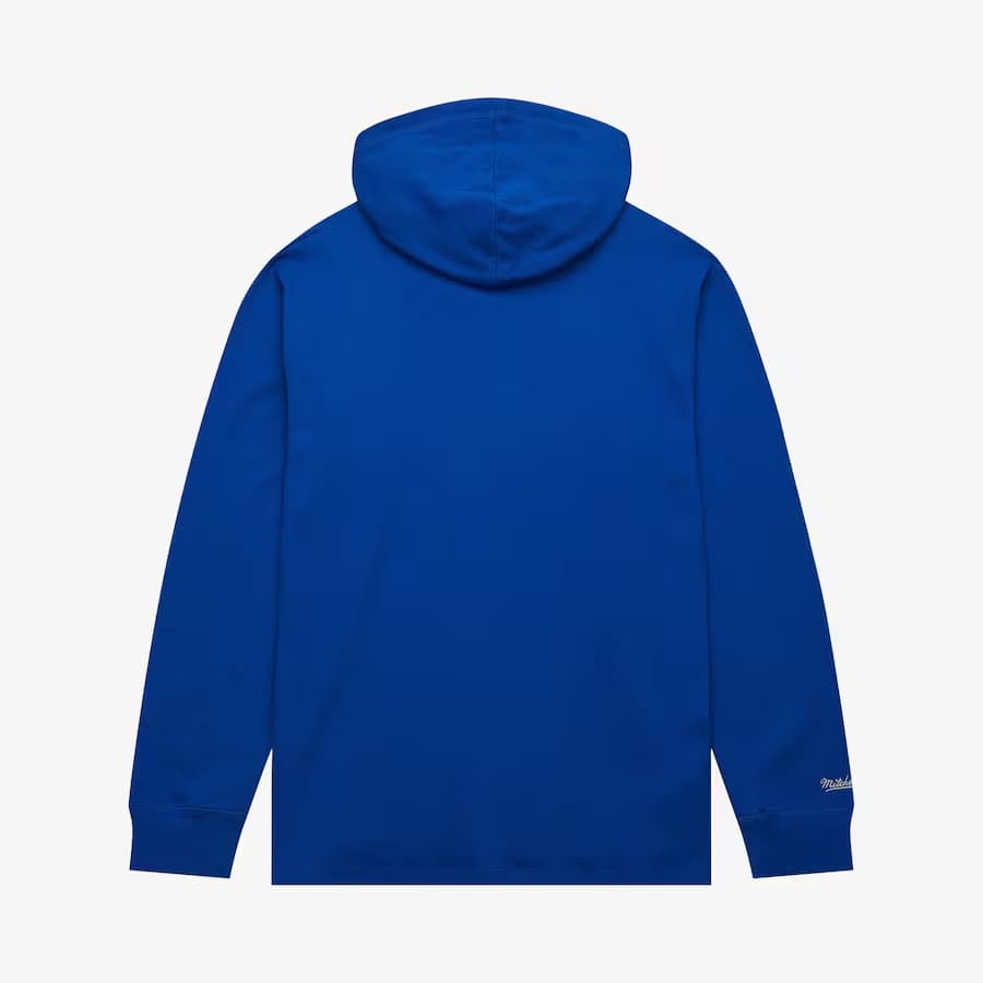 Худи Mitchell & Ness Royal Kansas City Kings Vintage Logo Thermal Lightweight Pullover Hoodie