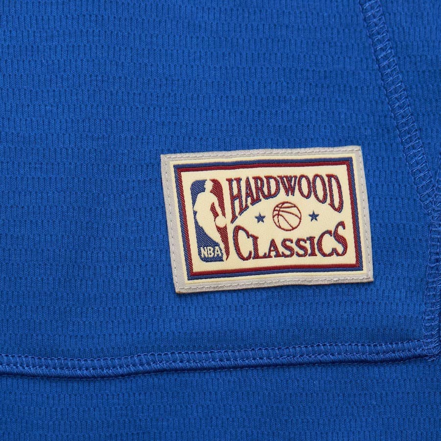 Худи Mitchell & Ness Royal Kansas City Kings Vintage Logo Thermal Lightweight Pullover Hoodie