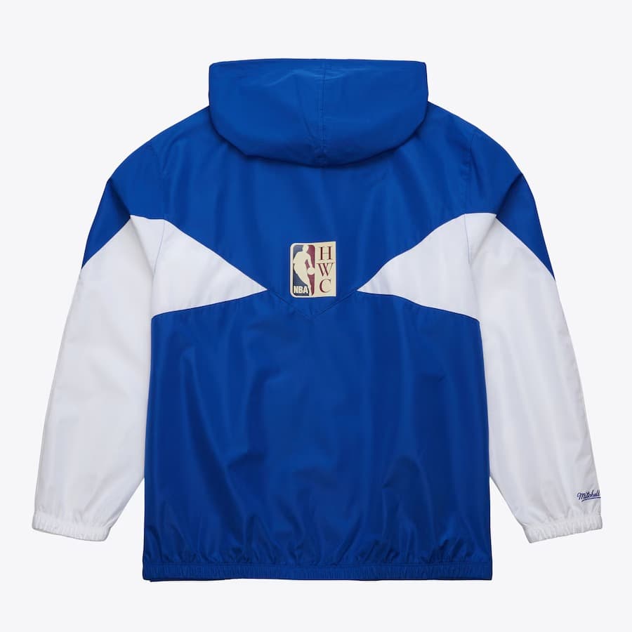 Анорак Mitchell & Ness Royal Kansas City Kings Vintage Logo Ultimate Lightweight Full-Zip Windbreaker Jacket