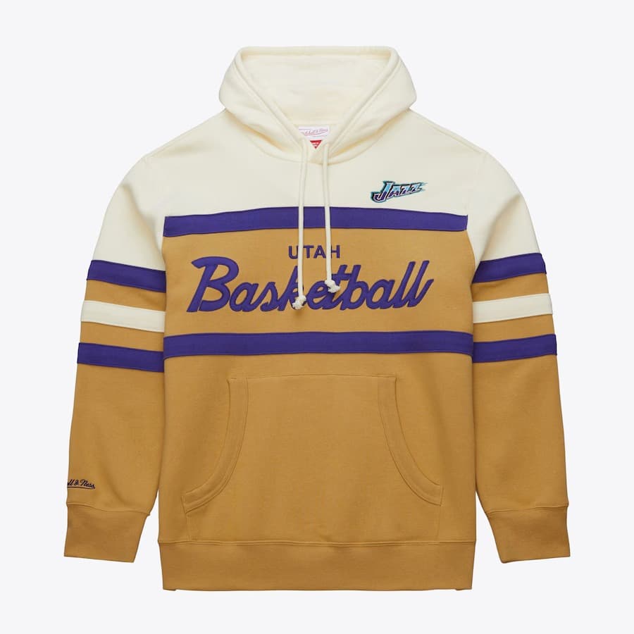 hudi-mitchell-ness-tan-utah-jazz-head-coach-fleece-pullover-hoodie