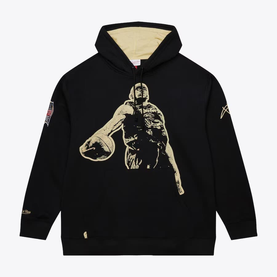 hudi-mitchell-ness-vince-carter-black-gold-hall-of-fame-premium-fleece-pullover-hoodie