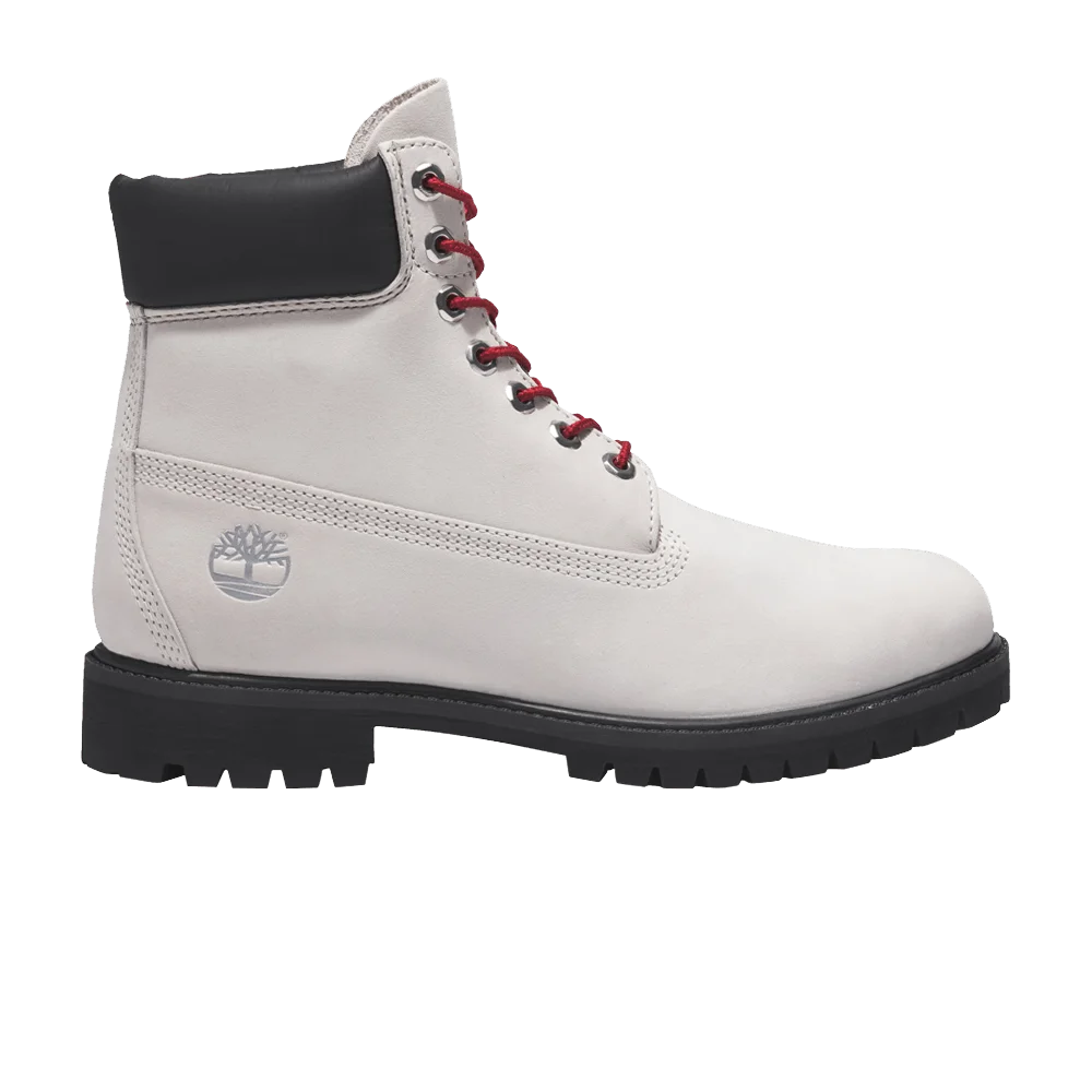 Timberland 6 Inch Premium Boot 'White Black Red'