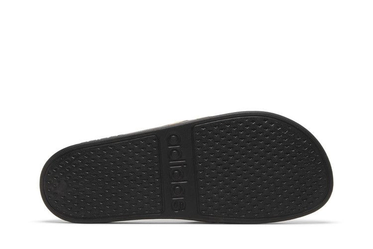 Кроссовки adidas Adilette Aqua Slides 'Black Gold Metallic'