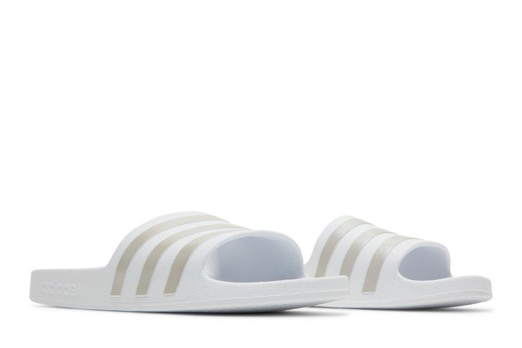 Кроссовки adidas Adilette Aqua Slides 'White Platinum Metallic'