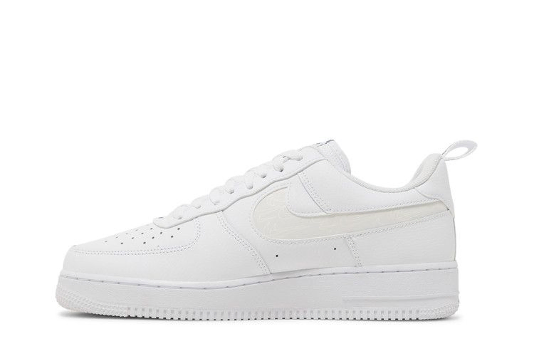 Кроссовки Nike Air Force 1 '07 LV8 'Reflective Swoosh - White Dark Marina Blue'
