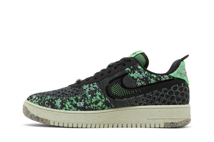 Кроссовки Nike Air Force 1 Crater Flyknit Next Nature 'Black Volt'