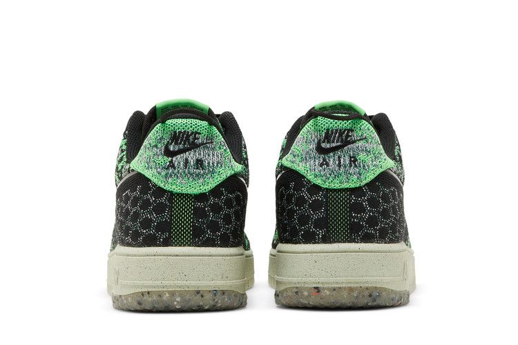 Кроссовки Nike Air Force 1 Crater Flyknit Next Nature 'Black Volt'