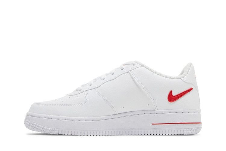 Кроссовки Nike Air Force 1 GS 'Cut-Out Swoosh - White University Red'