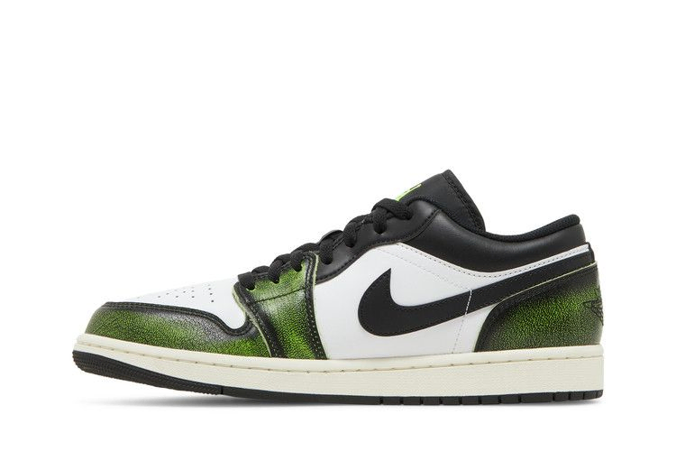 Кроссовки Air Jordan 1 Low SE 'Wear-Away - Electric Green'