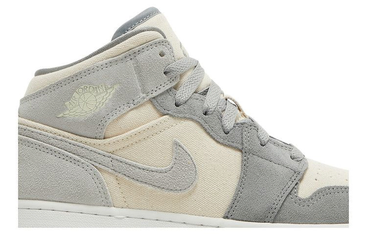 Кроссовки Air Jordan 1 Mid SE GS 'Coconut Milk Particle Grey'
