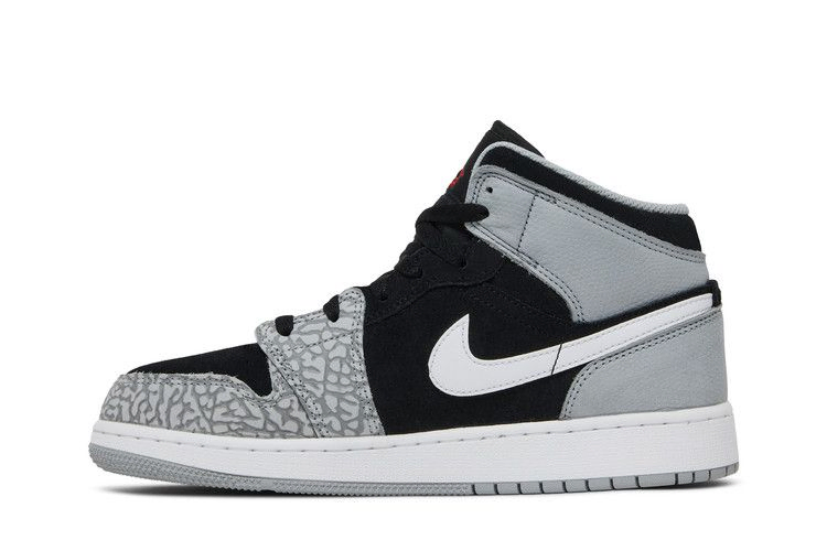 Кроссовки Air Jordan 1 Mid SE GS 'Elephant Toe'