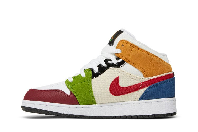 Кроссовки Air Jordan 1 Mid SE GS 'Messy Room'
