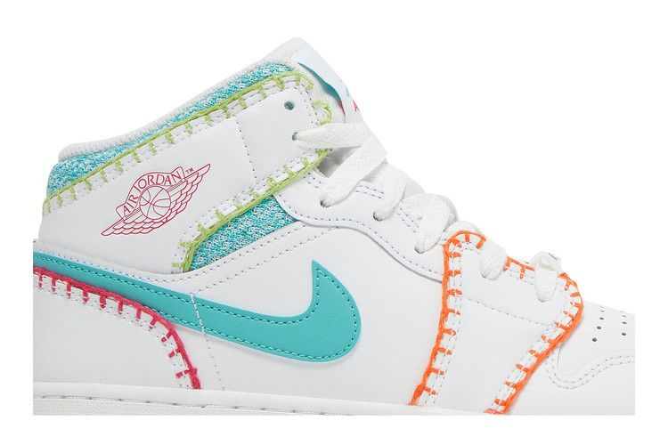 Кроссовки Air Jordan 1 Mid SE GS 'Multi Knit'