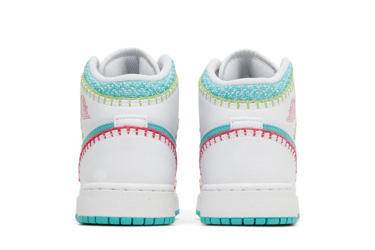 Кроссовки Air Jordan 1 Mid SE GS 'Multi Knit'