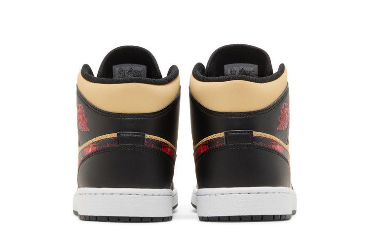 Кроссовки Air Jordan 1 Mid SE 'Tartan Swoosh'